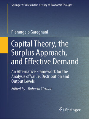 cover image of Capital Theory, the Surplus Approach, and Effective Demand